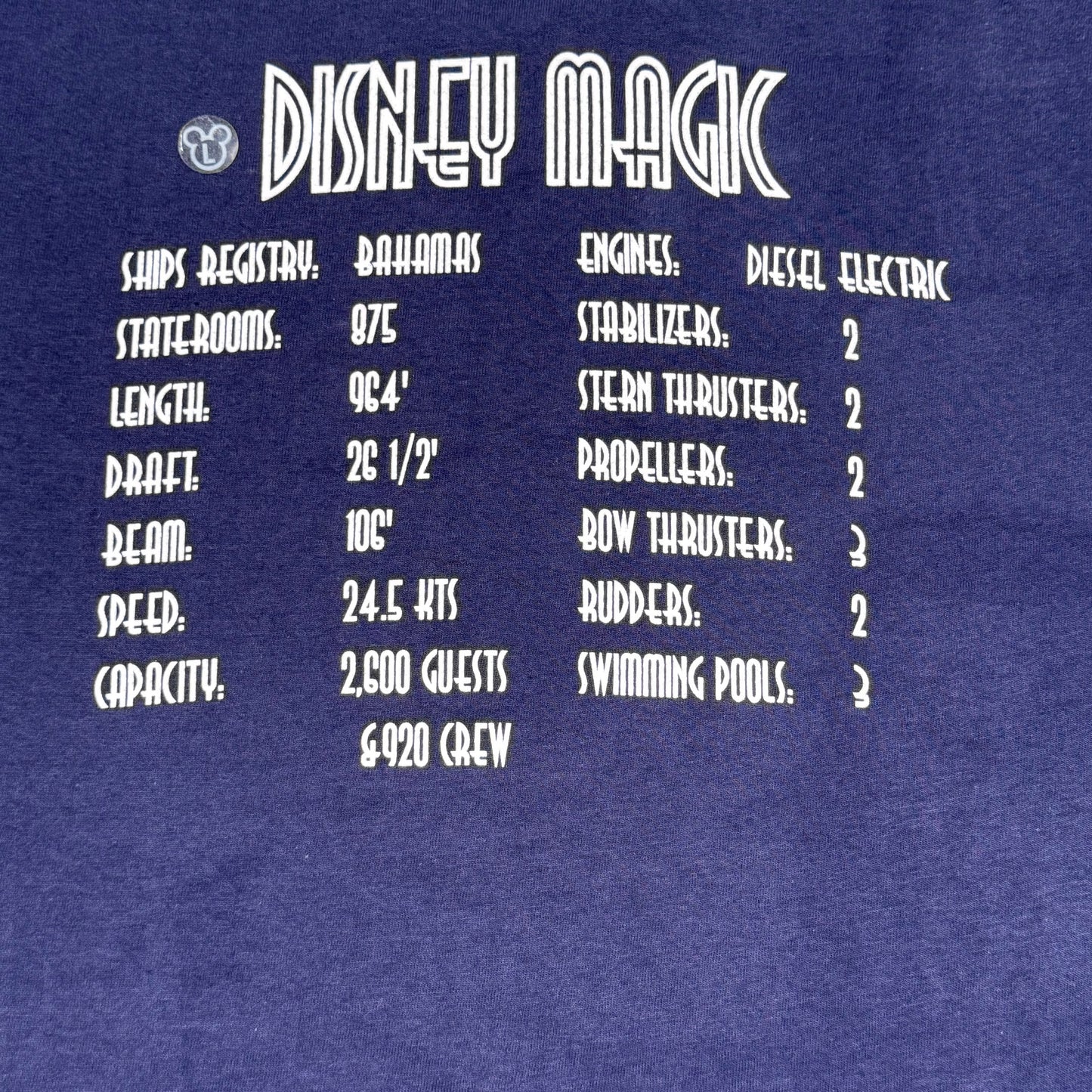 Disney Cruise Line Graphic Tee (L)