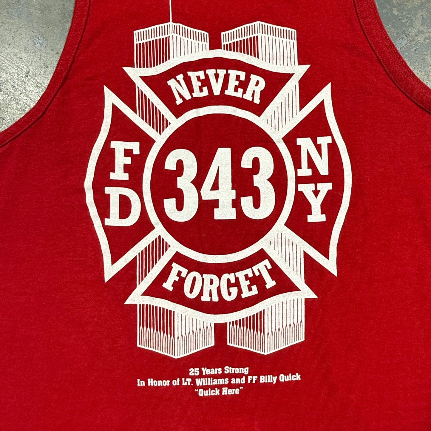 NYC Firefighter 9/11 Billy Quick Volleyball Tank (XL)