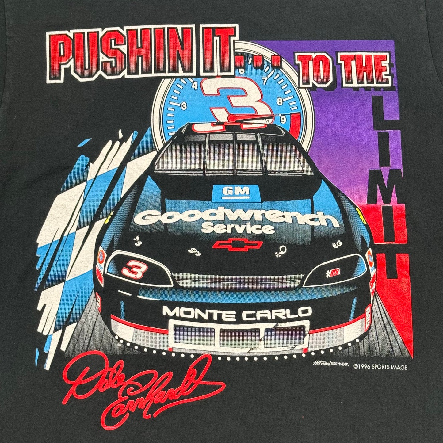 Dale Earnhardt Pushin It To The Limit Tee (L)