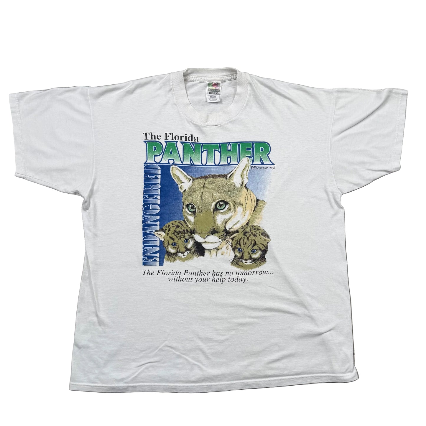 Vintage 90s Florida Panther Endangered Nature Graphic (XL)