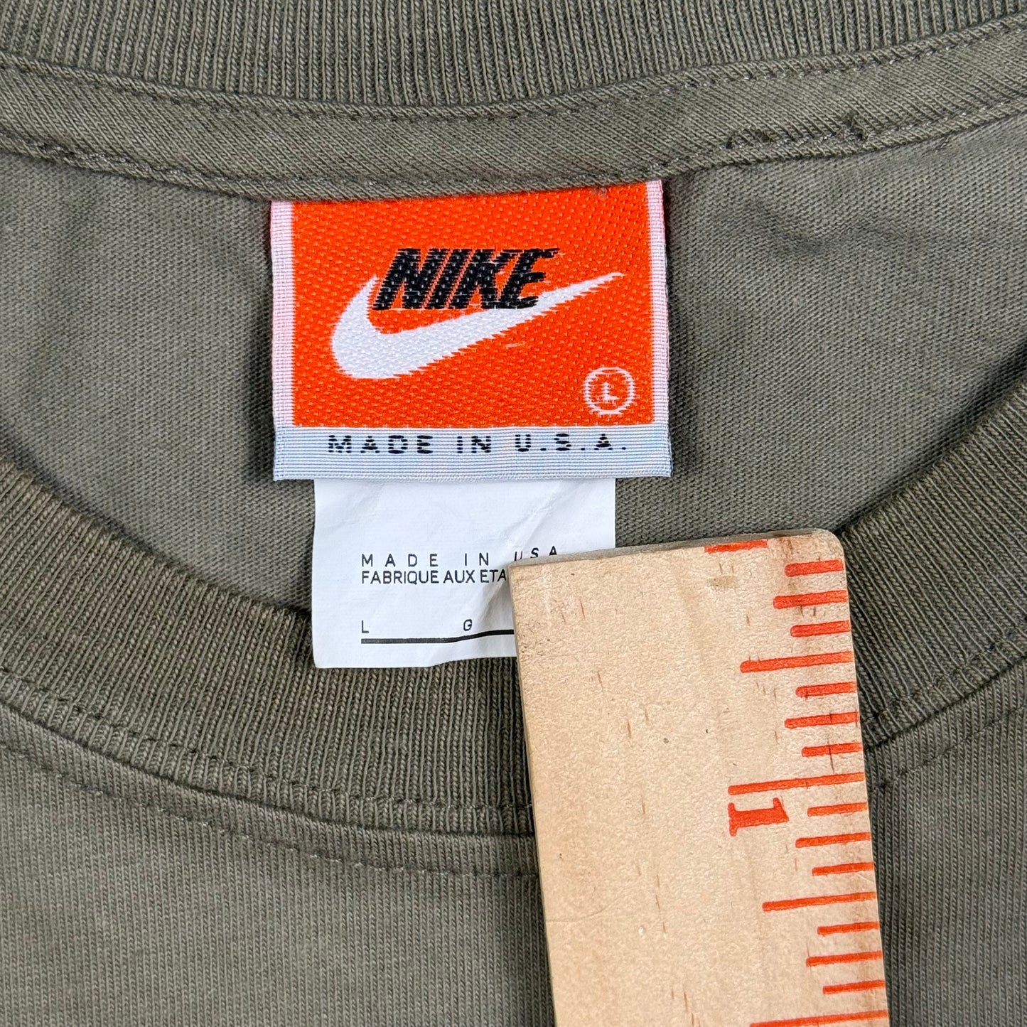 Nike Green & White Swoosh Tee (L)