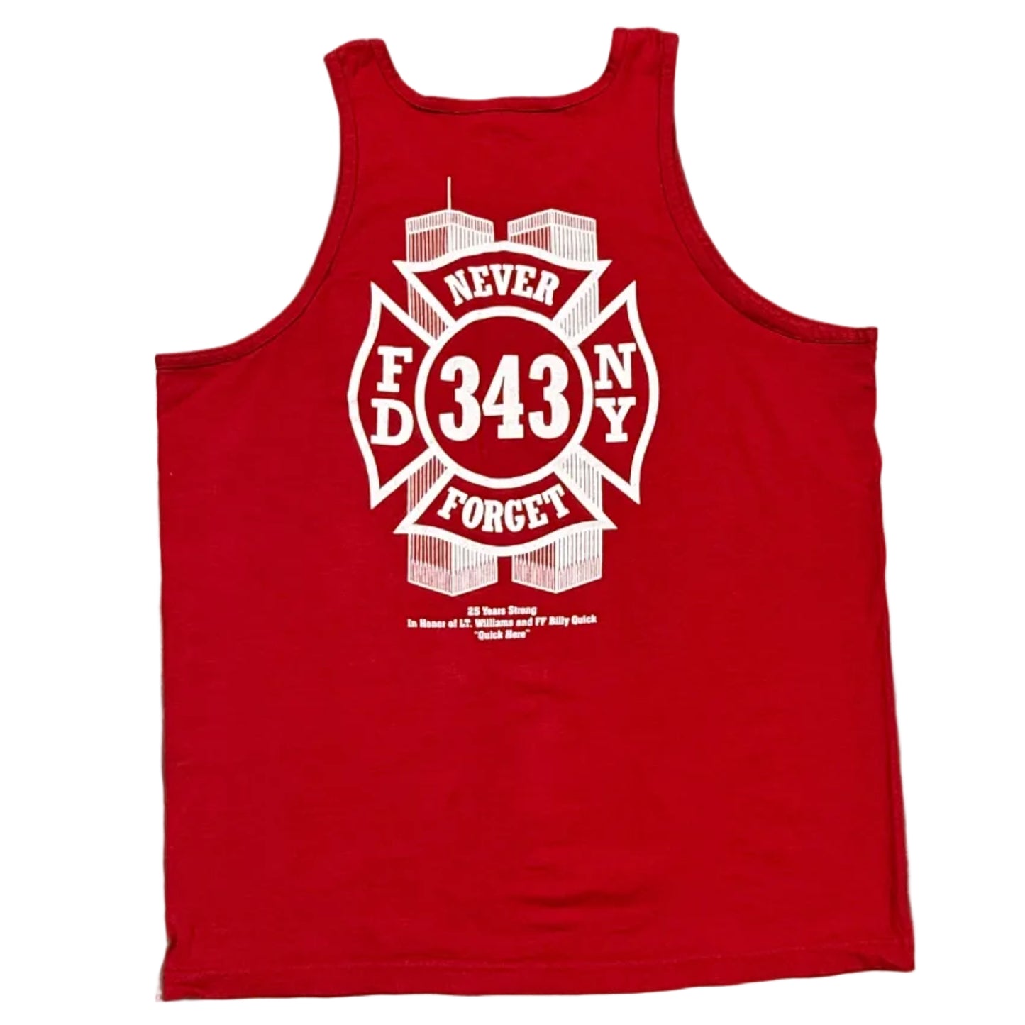 NYC Firefighter 9/11  Billy Quick Volleyball Tank (XL)