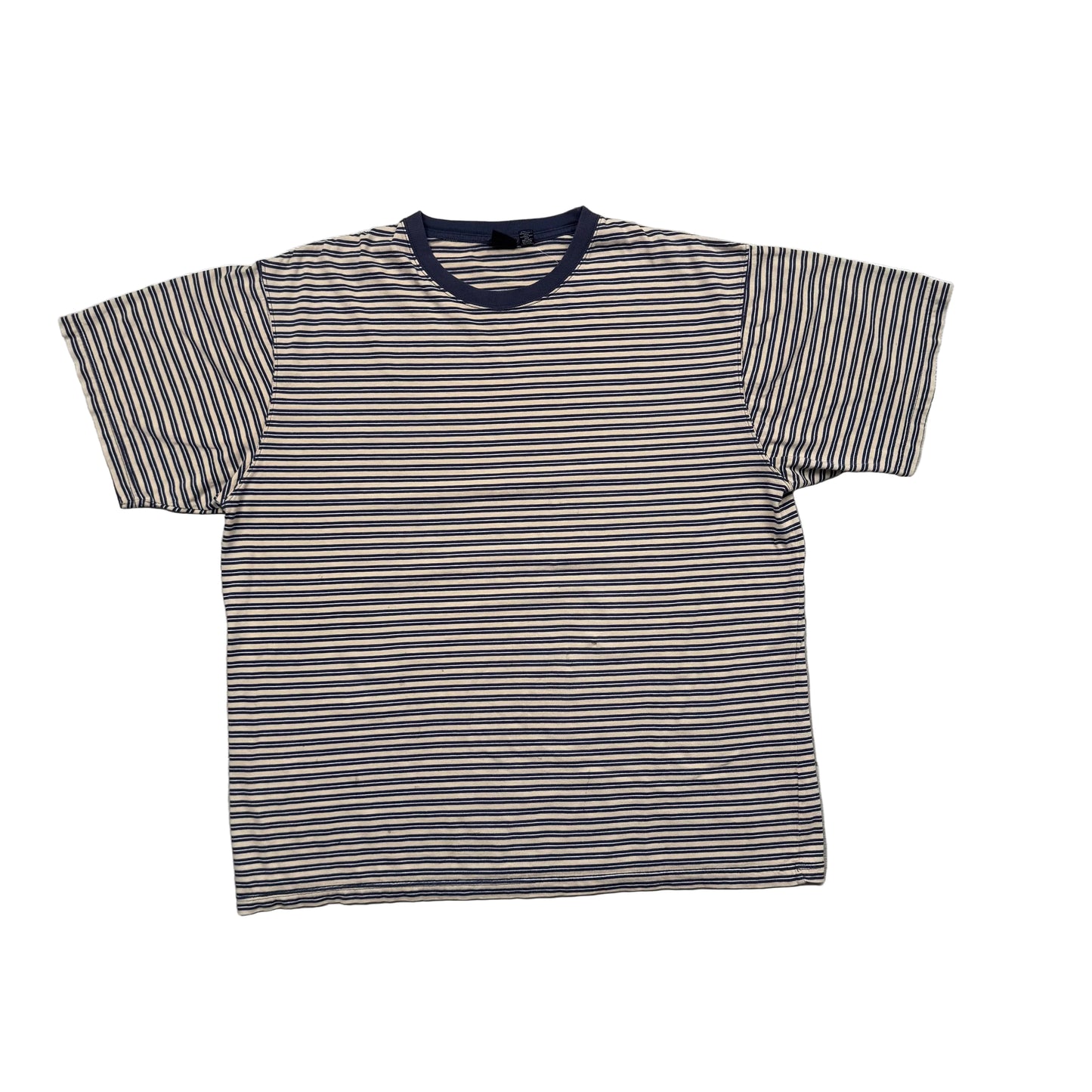 Vintage 90s GAP Striped Ribbed Ringer T-Shirt (XL)
