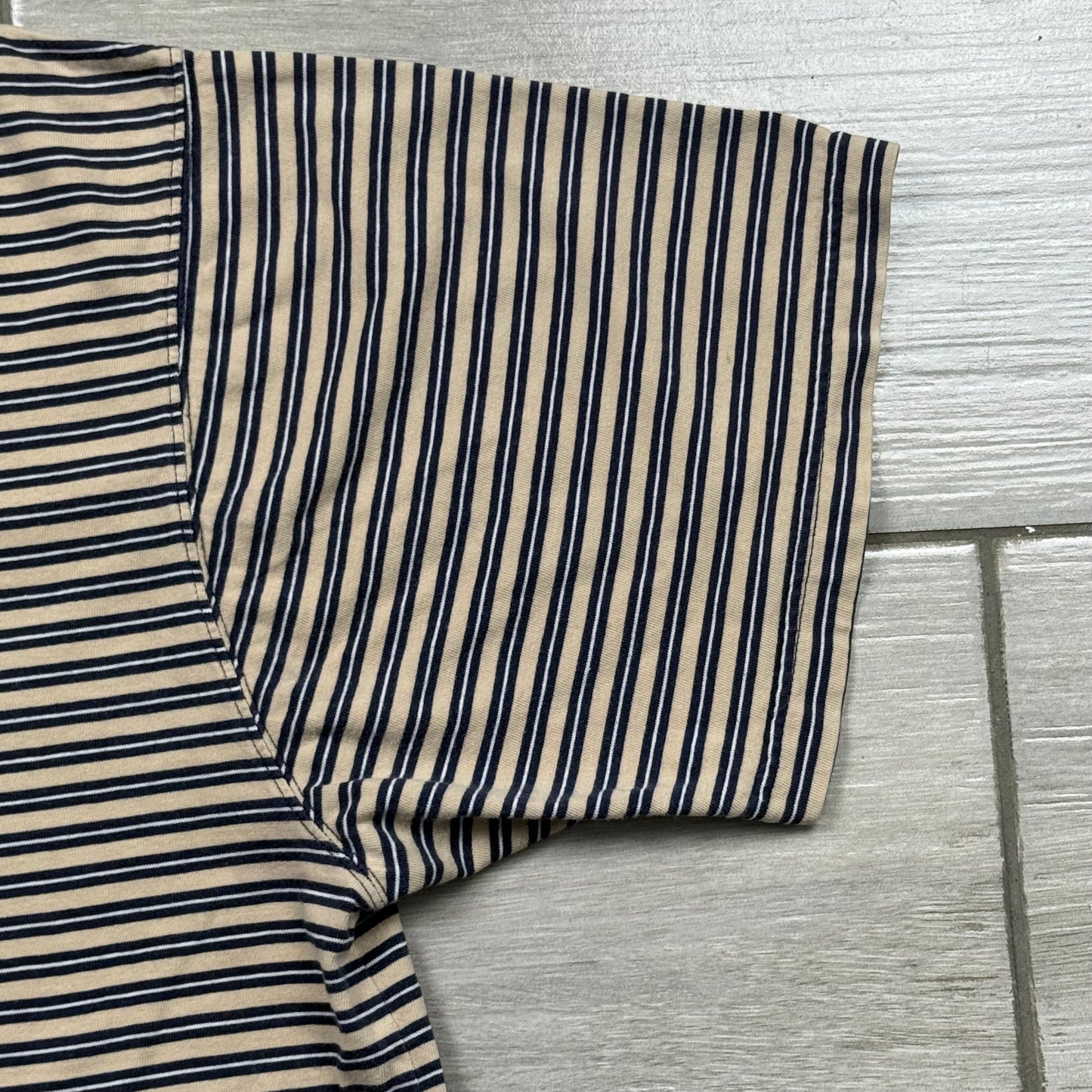 Vintage 90s GAP Striped Ribbed Ringer T-Shirt (XL)