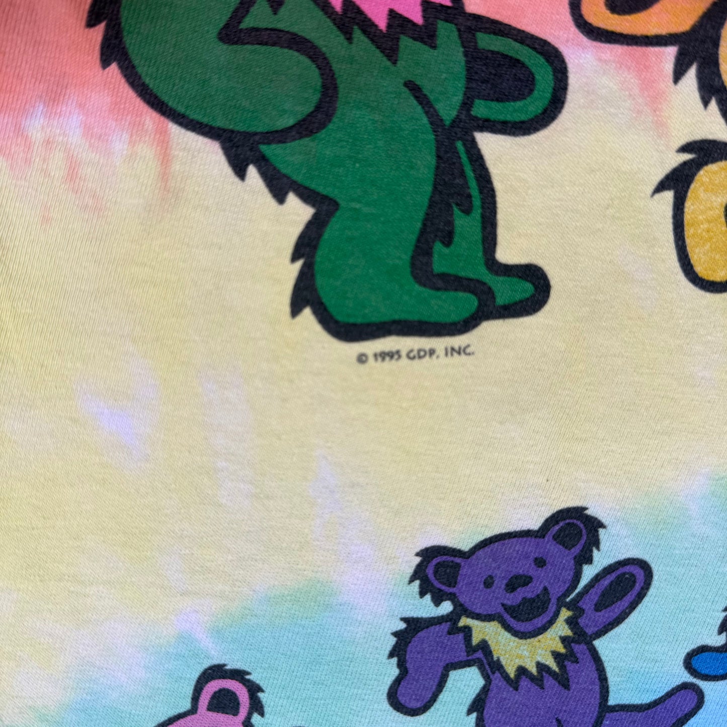 2000s Grateful Dead Bear Spiral Tie Dye T Shirt (M)