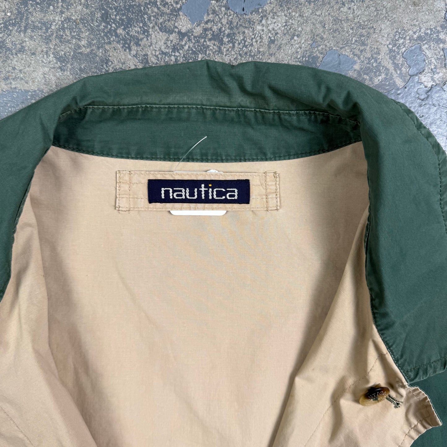 Green Nautica Bomber Jacket (XL)