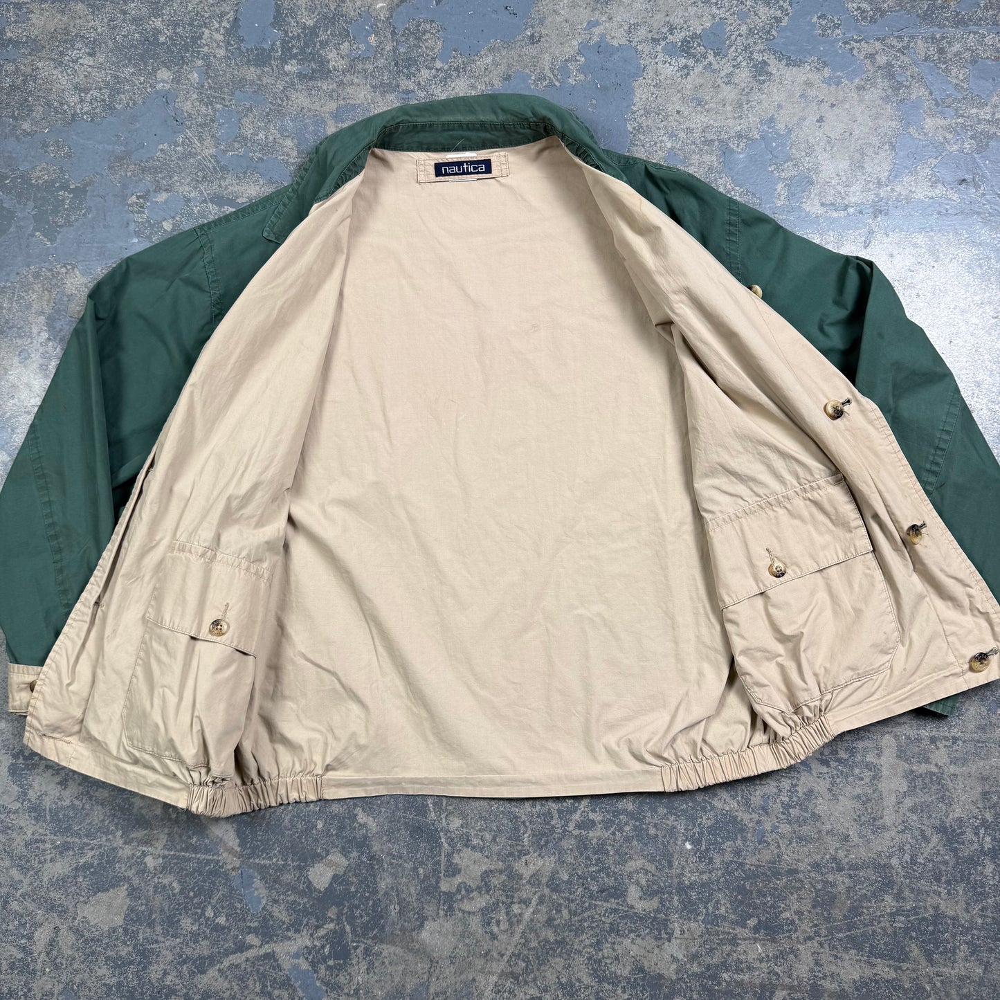 Green Nautica Bomber Jacket (XL)