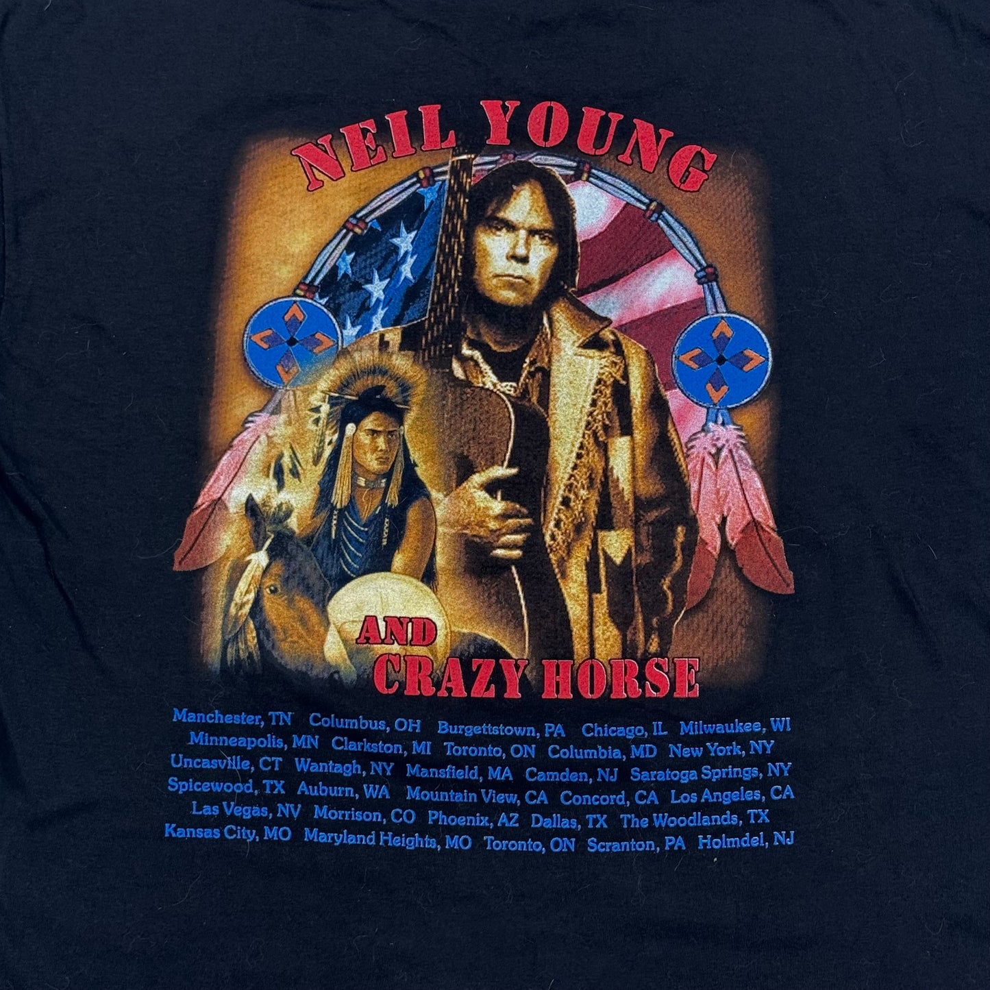 90s Neil Young and Crazy Horse Graphic Tee (XL)
