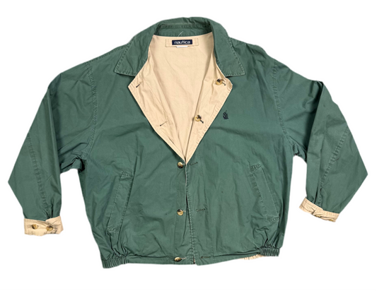 Green Nautica Bomber Jacket (XL)