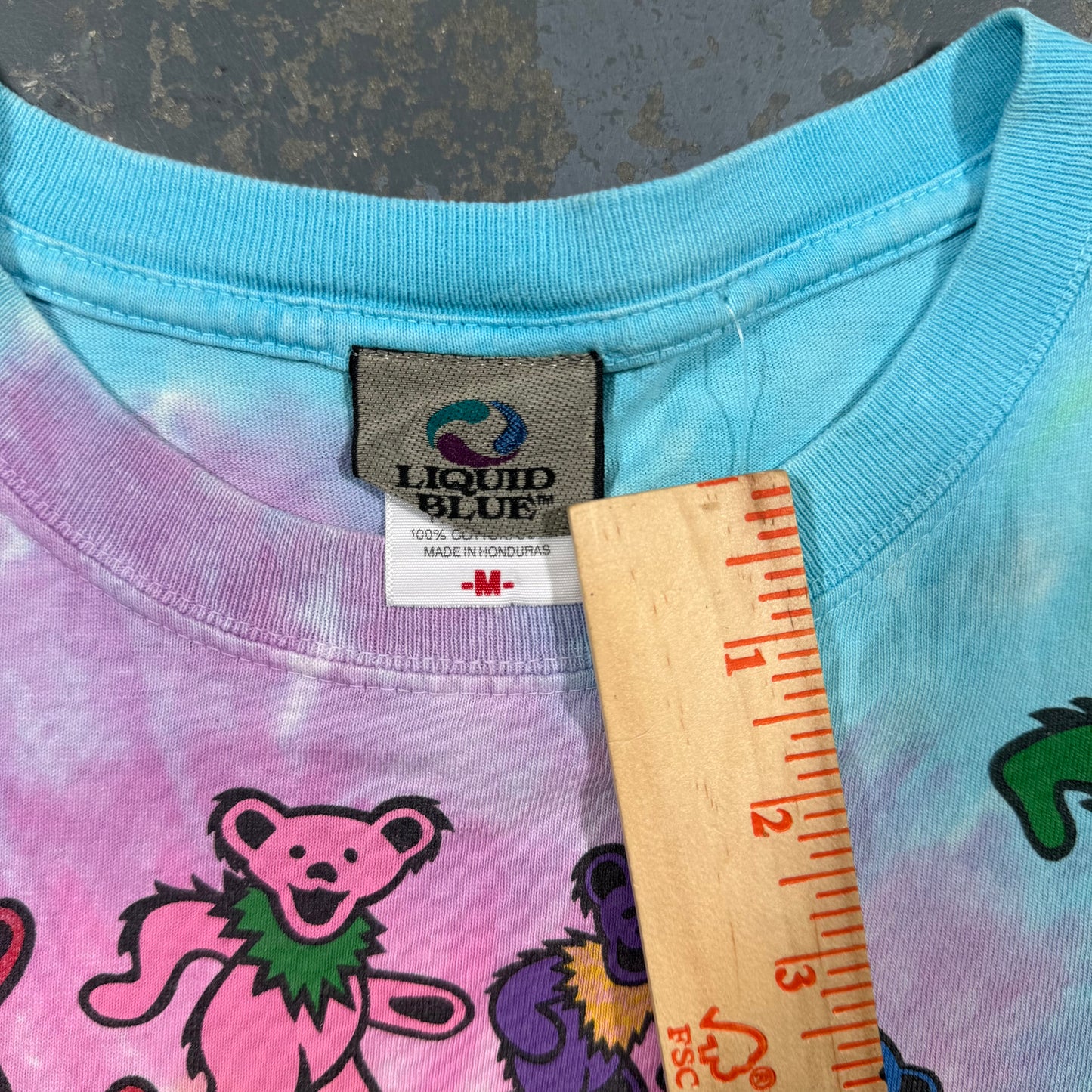 2000s Grateful Dead Bear Spiral Tie Dye T Shirt (M)