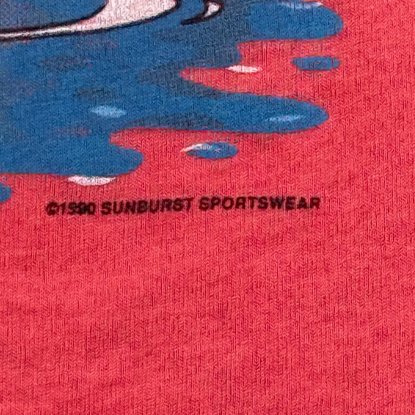 Vintage 1990 Sun Sportswear Omaha Pigs Surfing Graphic T-Shirt (S)