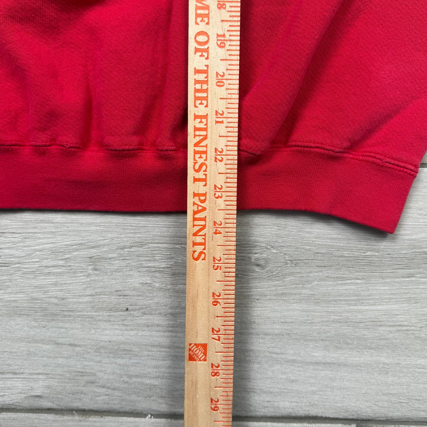 Vintage 90s Kansas City Chiefs Red Embroidered Spellout Crewneck Sweatshirt (M)