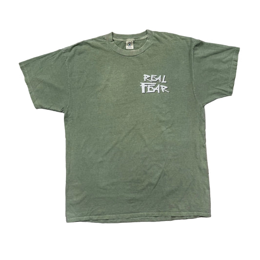 Rare Vintage Real Fear Life's Not Too Short Dead Too Long Christian Parody T-Shirt (XL)