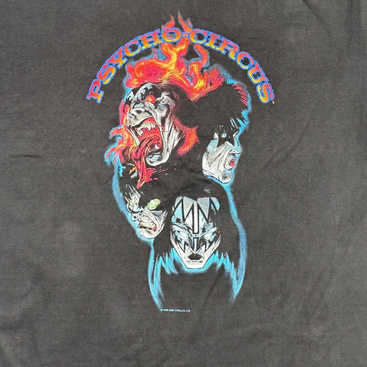 Vintage 1998 KISS Psycho Circus Band T-Shirt (XL)