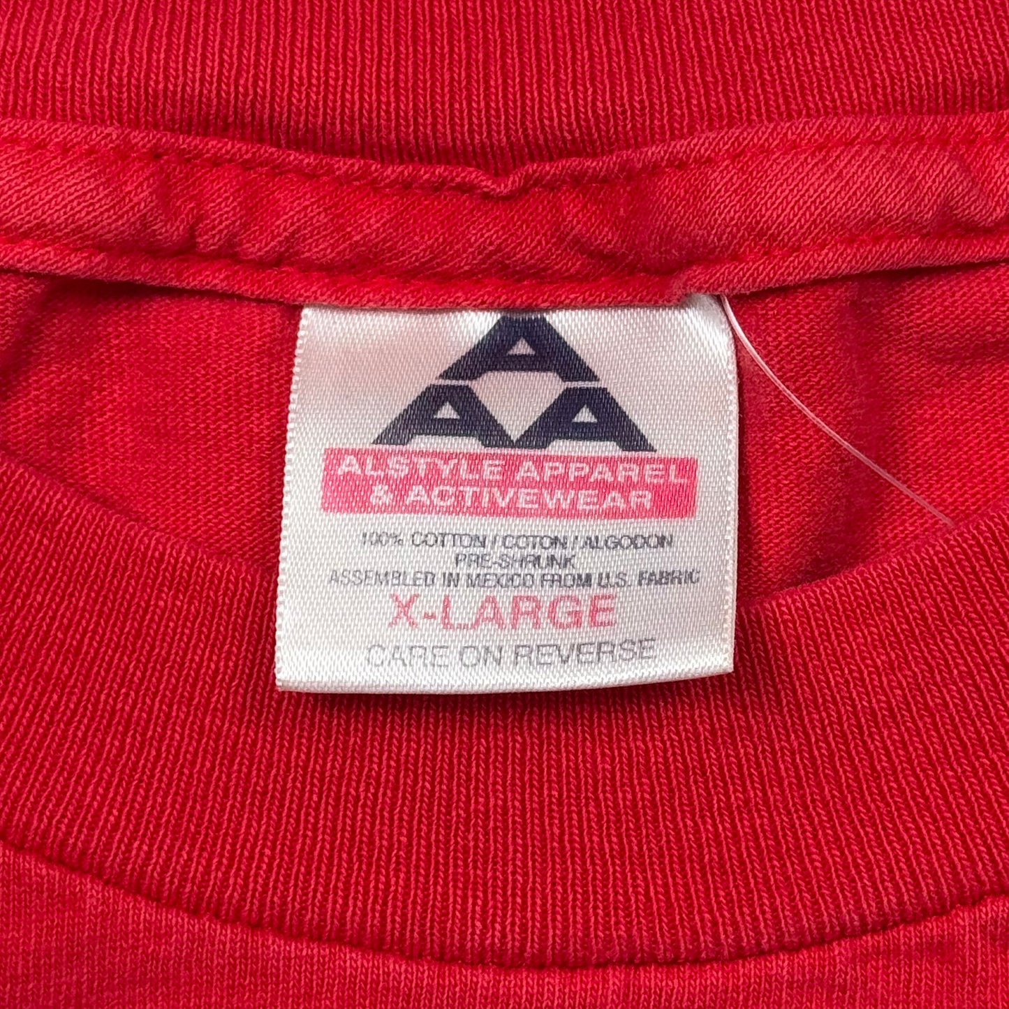 Vintage 2000 WWF Attitude Era Kurt Angle U.S.A. Red T-Shirt (XL)
