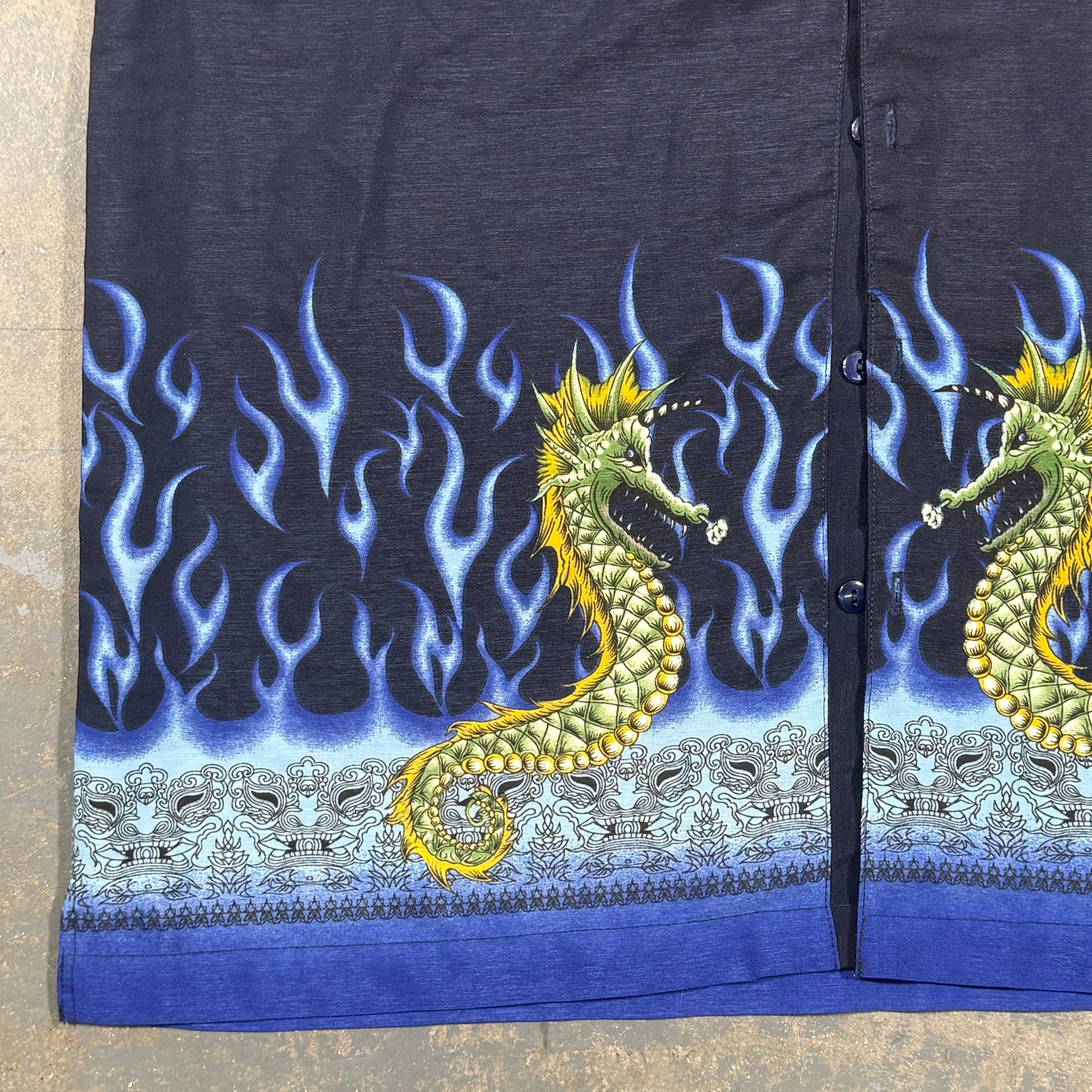 Las Vegas Seahorse Button Up (M)