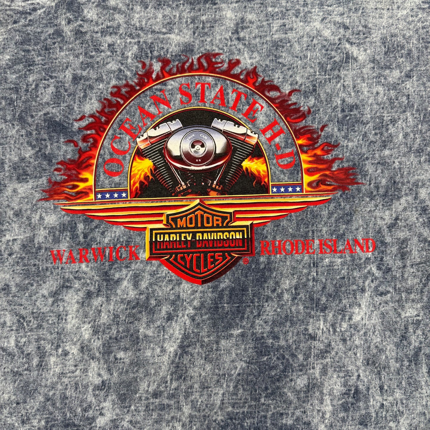 2000 Rhode Island USA Harley Davidson Tee (XL)
