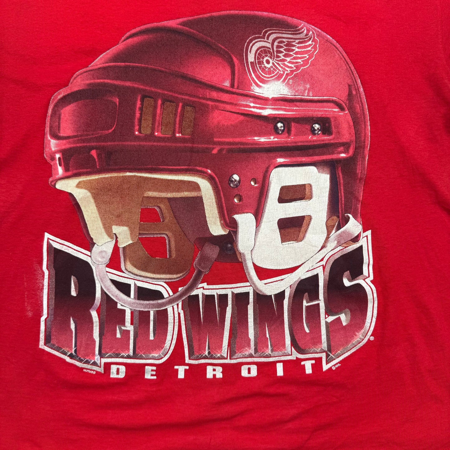 Detroit Red Wings Helmet Tee (XL)