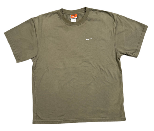 Nike Green & White Swoosh Tee (L)