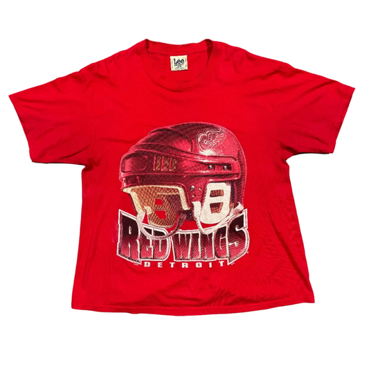 Detroit Red Wings Helmet Tee (XL)